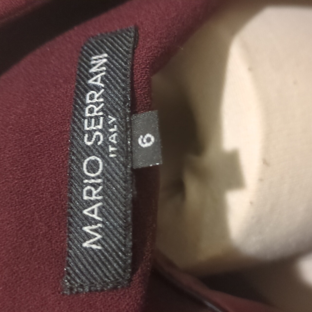✅Mario Serrani Italy Elegant Burgundy Women's Jacket Blazer Career Office - Picture 7 of 9